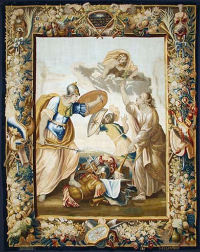 Ares huye y Zeus celebra el fin de la guerra - Catedral de Sigüenza